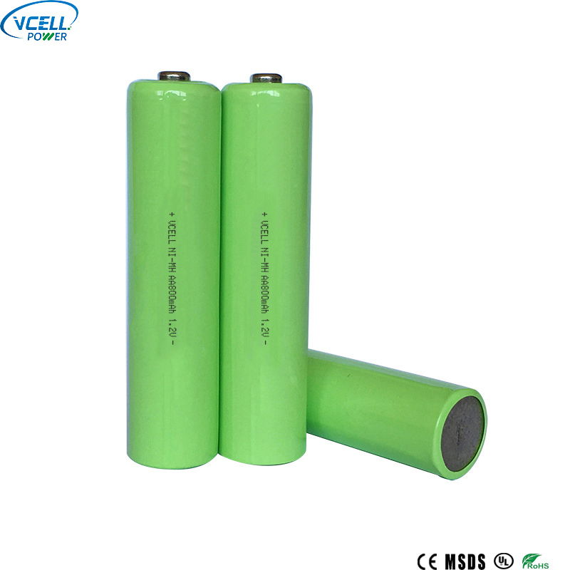 NIMH AA 800mAh 1,2V uppladdningsbart batteri